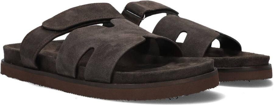 STEFANO LAURAN Badslippers Heren 26004 Suède Bruin