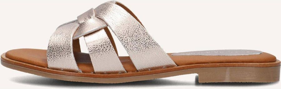 STEFANO LAURAN Slippers Dames 790 Leer Goudkleurig - Foto 2