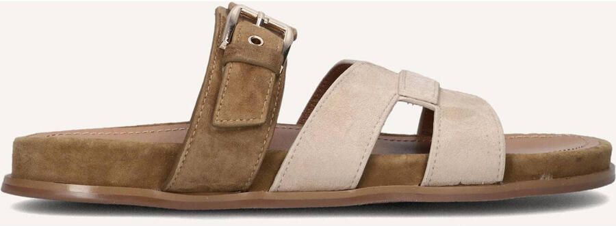STEFANO LAURAN Slippers Dames 89863 1661 Suède Bruin - Foto 2