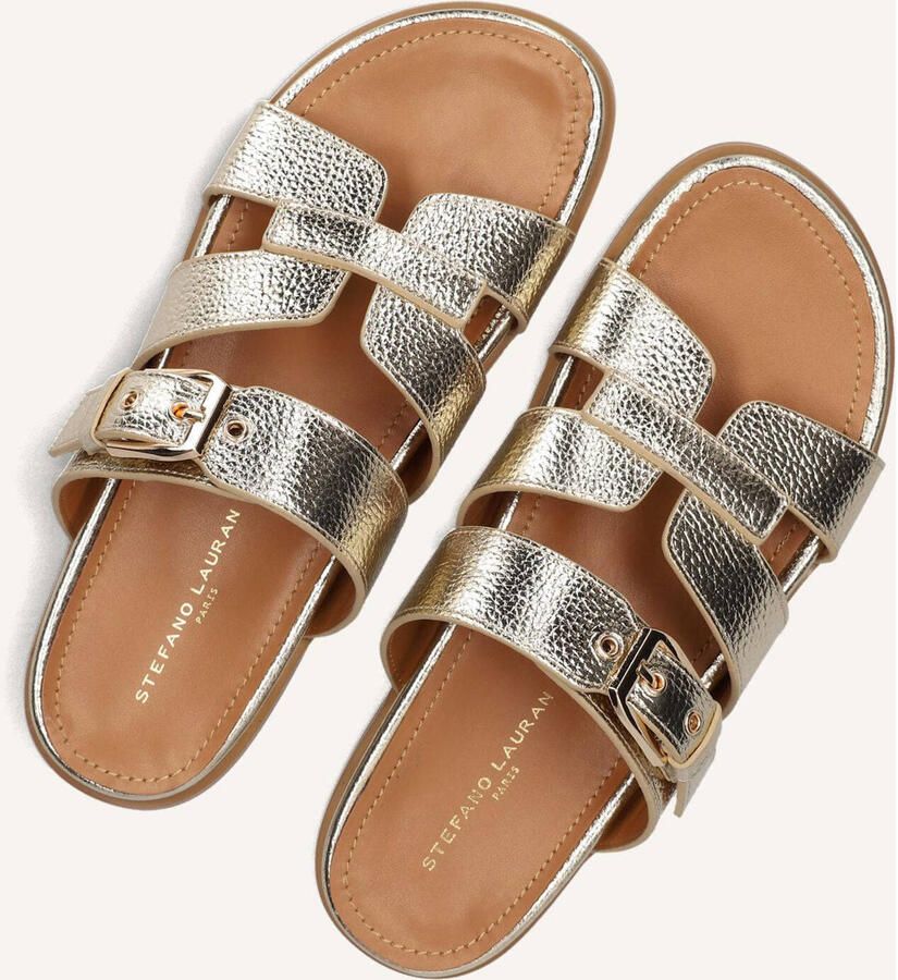 STEFANO LAURAN Slippers Dames 89863 1661 Leer Goud - Foto 3