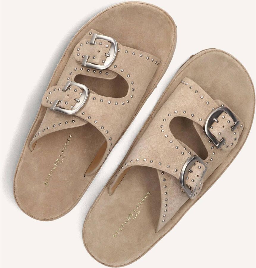 STEFANO LAURAN Slippers Dames Dk56658 Suède Beige - Foto 5