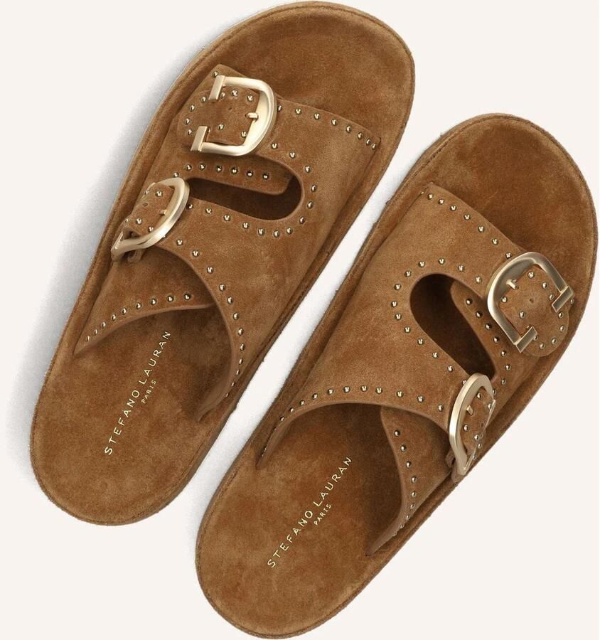 STEFANO LAURAN Slippers Dames Dk56658 Suède Bruin - Foto 5