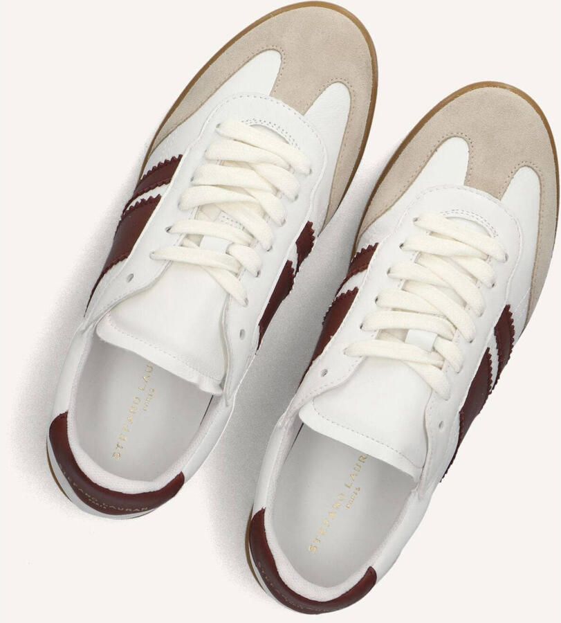 STEFANO LAURAN Lage Sneakers Dames 1white117 Leer Wit - Foto 4