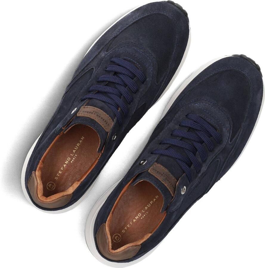 STEFANO LAURAN Lage Sneakers Heren Champ Suède Donkerblauw - Foto 2