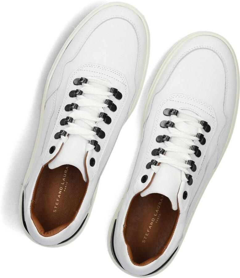STEFANO LAURAN Lage Sneakers Heren Lj2502 Leer Wit - Foto 4