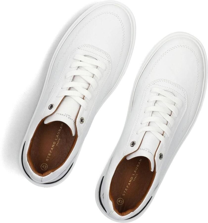 STEFANO LAURAN Lage Sneakers Heren Star 001 Leer Wit - Foto 2