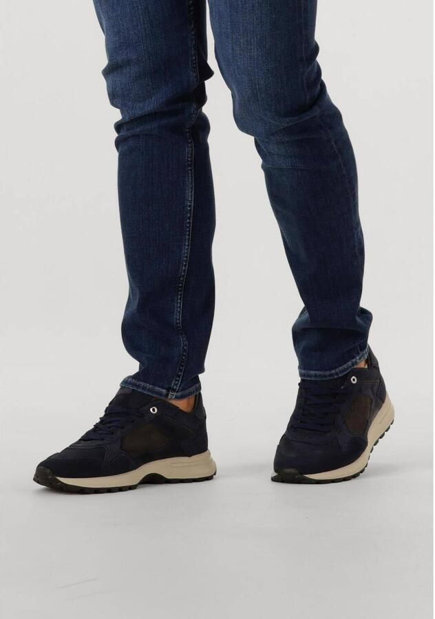 STEFANO LAURAN Lage Sneakers Heren Star 005 Suède Donkerblauw - Foto 6