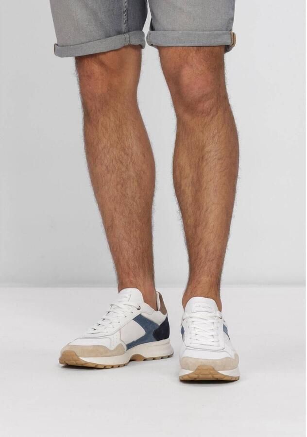 STEFANO LAURAN Lage Sneakers Heren Star 005 Textiel Wit - Foto 6