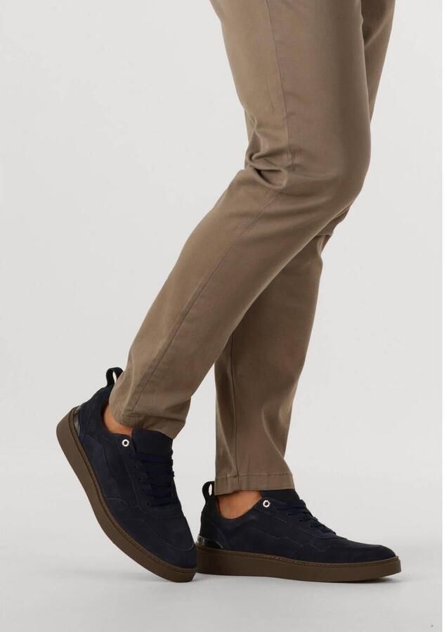 STEFANO LAURAN Lage Sneakers Heren Star 008 Nubuck Blauw - Foto 3
