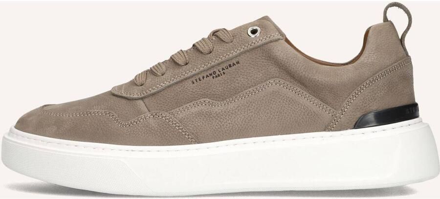 STEFANO LAURAN Lage Sneakers Heren Star 008 Nubuck Taupe - Foto 2