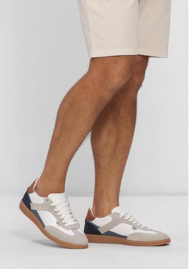 STEFANO LAURAN Lage Sneakers Heren Star 18 Leer Wit - Foto 6