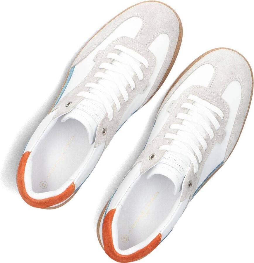 STEFANO LAURAN Lage Sneakers Heren Star 18 Leer Wit - Foto 5