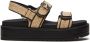 Steve Madden Bigmona raffia sandalen beige zwart - Thumbnail 1