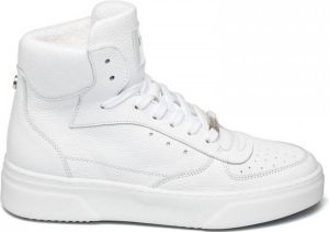 Steve Madden Danoi hoge leren sneakers wit