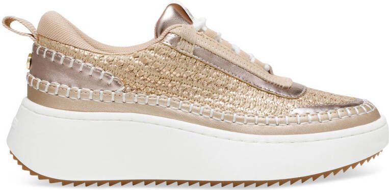 Steve Madden Dames Sneaker Doubletake Buff Gold White BEIGE