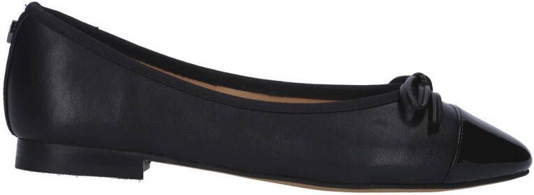 Steve Madden Ellison leren ballerina's zwart