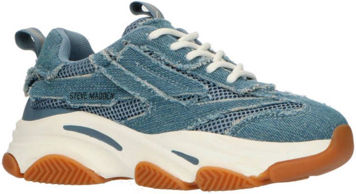 Steve Madden JPossession chunky sneakers denimblauw Meisjes Textiel Meerkleurig 35