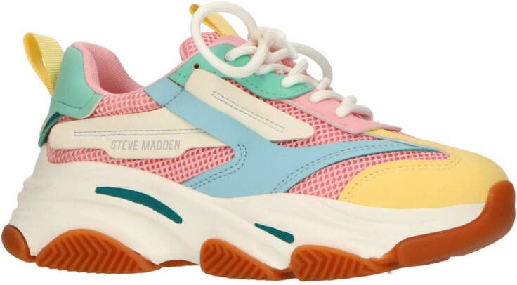 Steve Madden JPossession chunky sneakers pastel multi Meisjes Textiel Meerkleurig 32