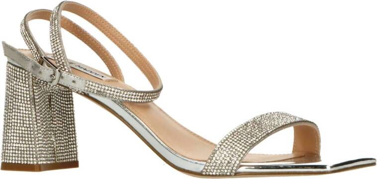 Steve Madden Luxe-R sandalettes met strass zilver