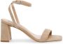 STEVE MADDEN Luxe Sandal Beige Suede Sandalen met hak Dames - Thumbnail 1