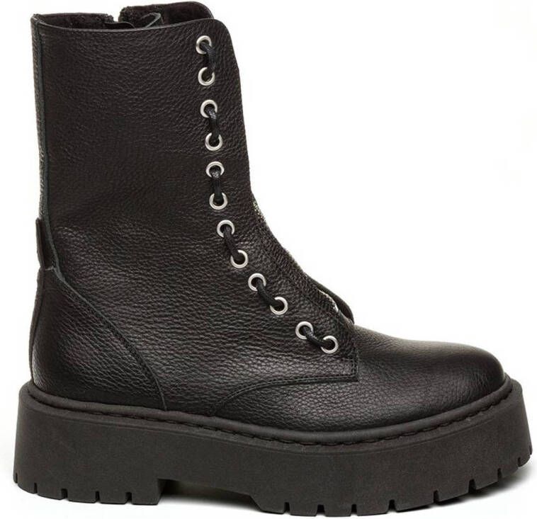 Steve Madden Odlia leren enkelboots zwart