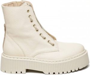 Steve Madden Odyl Veterschoenen Hoog gebroken wit