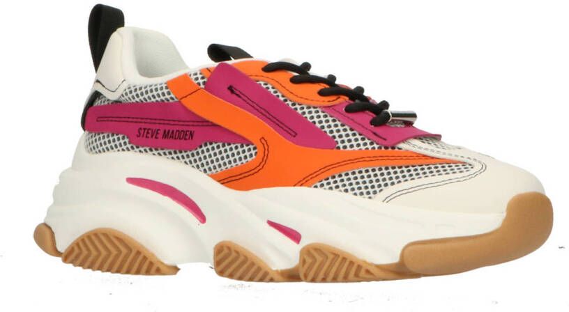 Steve Madden Possession-E chunky sneakers oranje paars