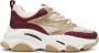 Steve Madden Privy chunky sneakers met strass donkerrood goud - Thumbnail 1