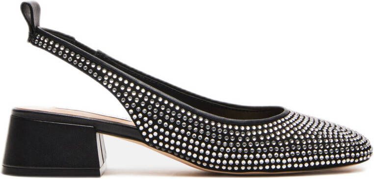Steve Madden Smitten slingback pumps met strass zwart