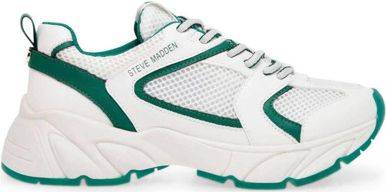 Steve Madden Standout sneakers wit groen