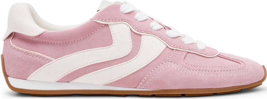 Steve Madden Abbi-SM suède sneakers lichtroze