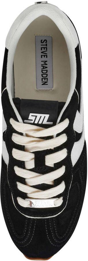 Steve Madden Abbi-SM suède sneakers zwart - Foto 3