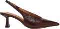 Steve Madden Alari suède slingback pumps met hak bruin - Bruin