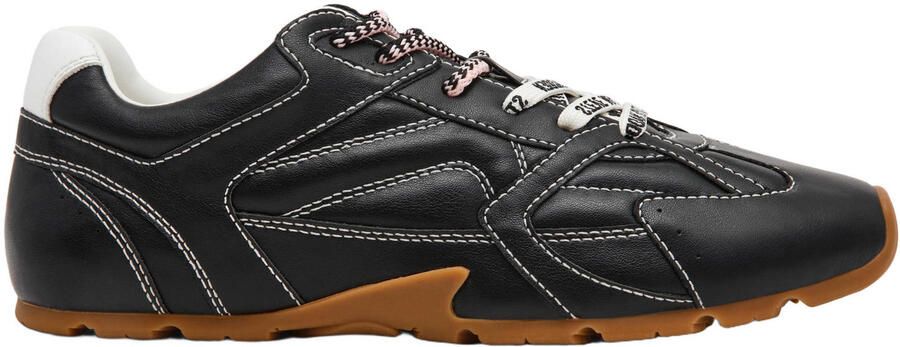 Steve Madden Asiel imitatieleren sneakers zwart