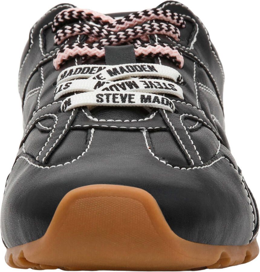 Steve Madden Asiel imitatieleren sneakers zwart - Foto 2