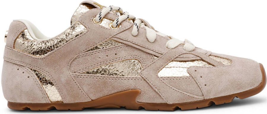 Steve Madden Asiel suède sneakers taupe goud