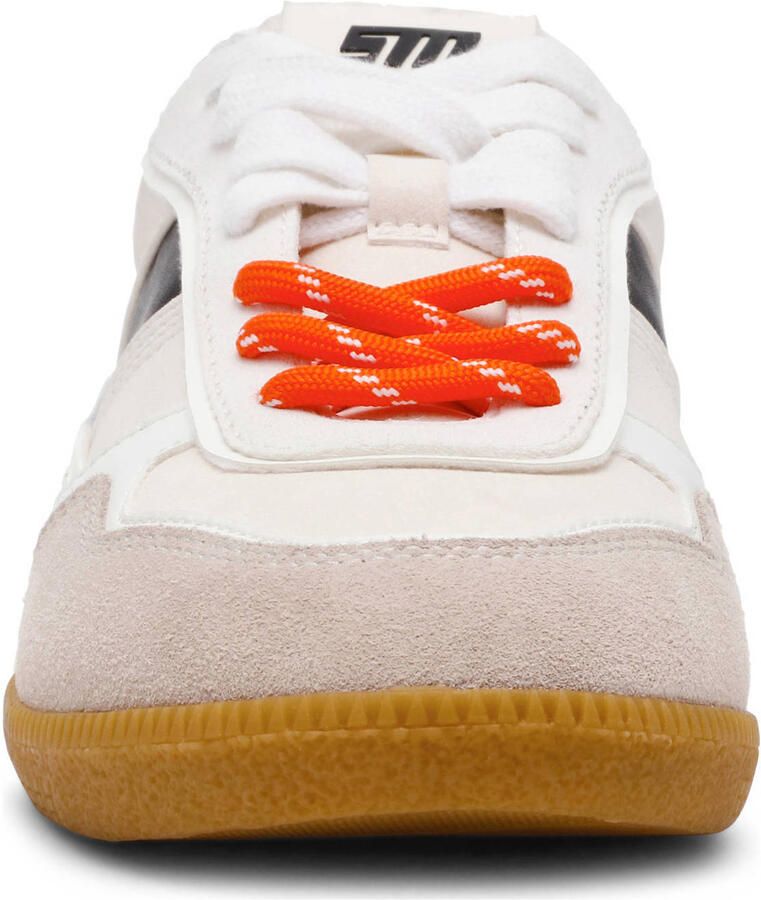 Steve Madden Augustine suède sneakers wit zwart - Foto 2