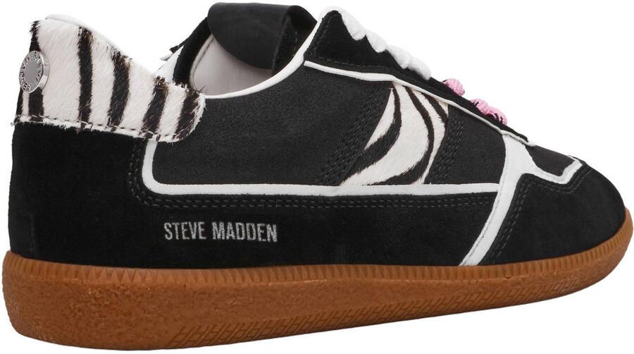 Steve Madden Augustine suède sneakers zwart zebra - Foto 2