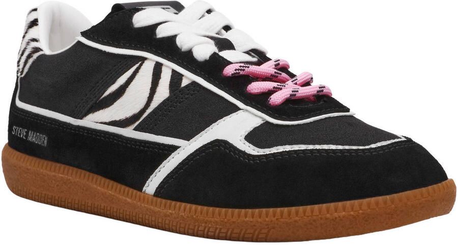 Steve Madden Augustine suède sneakers zwart zebra - Foto 3