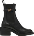 Steve Madden Charity-SM leren chelsea boots met blokhak zwart - Zwart