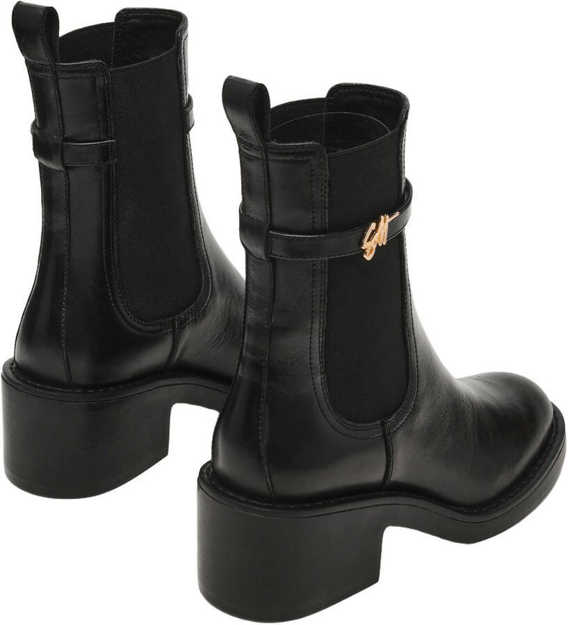 Steve Madden Charity-SM leren chelsea boots met blokhak zwart - Foto 2