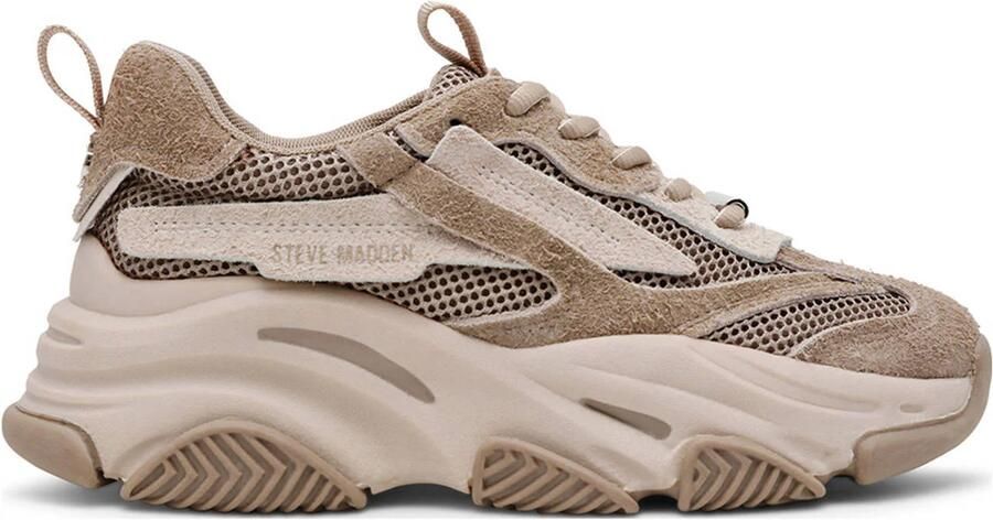 Steve Madden Sneakers van leermix met logoprint model 'Possession'