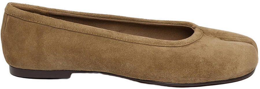 Steve Madden Cipher leren ballerina's taupe