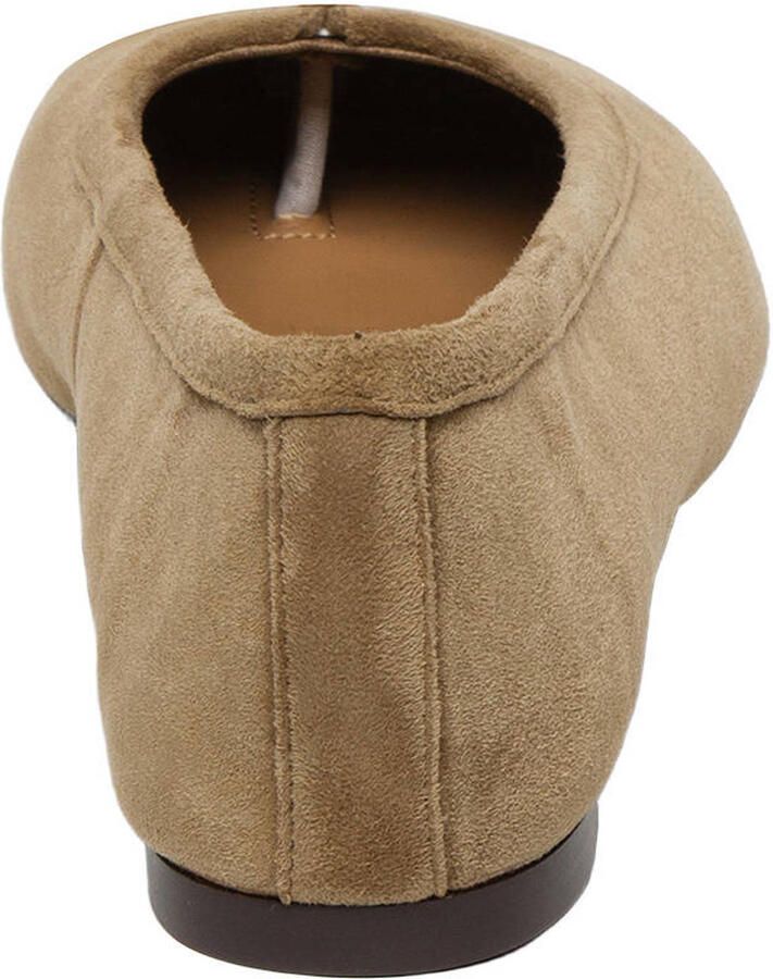 Steve Madden Cipher leren ballerina's taupe - Foto 2