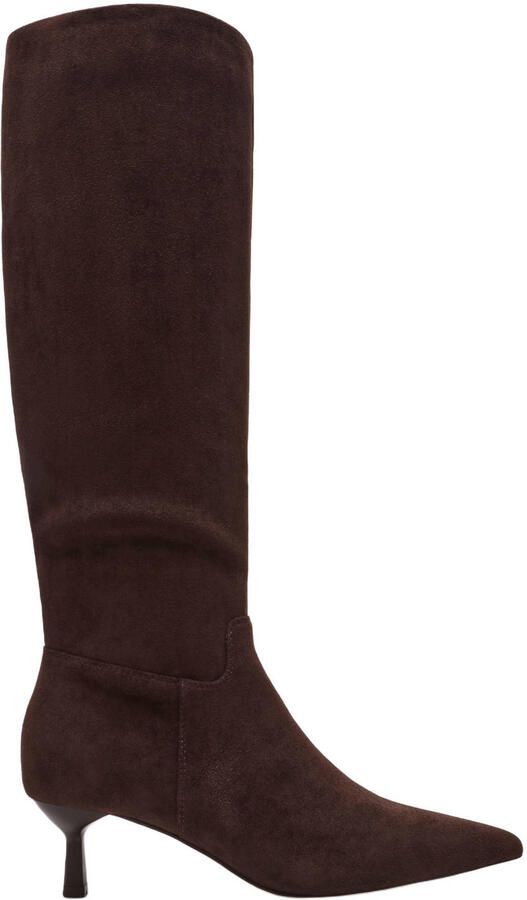 Steve Madden Davis suèdelook laarzen met hak bruin