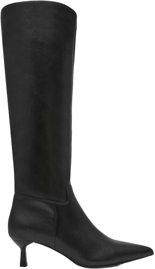 Steve Madden Davis suèdelook laarzen met hak zwart