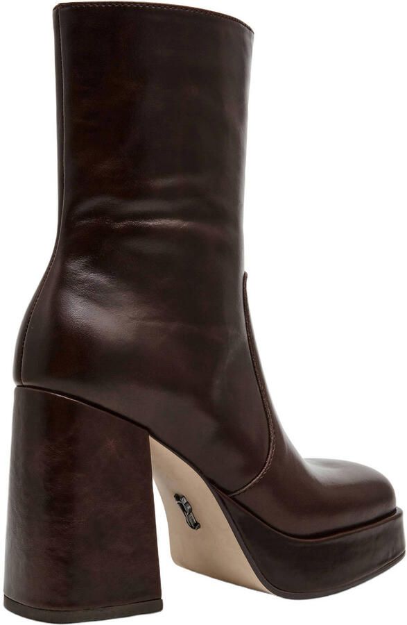 Steve Madden Echos leren laarzen met blokhak bruin - Foto 2