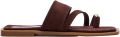 Steve Madden Ellaina suède slippers donkerbruin - Donkerbruin
