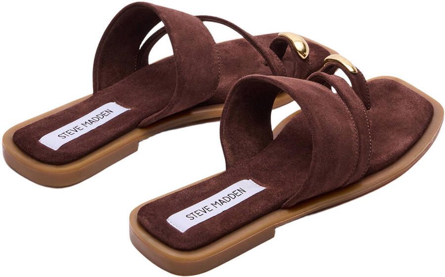 Steve Madden Ellaina suède slippers donkerbruin - Foto 3