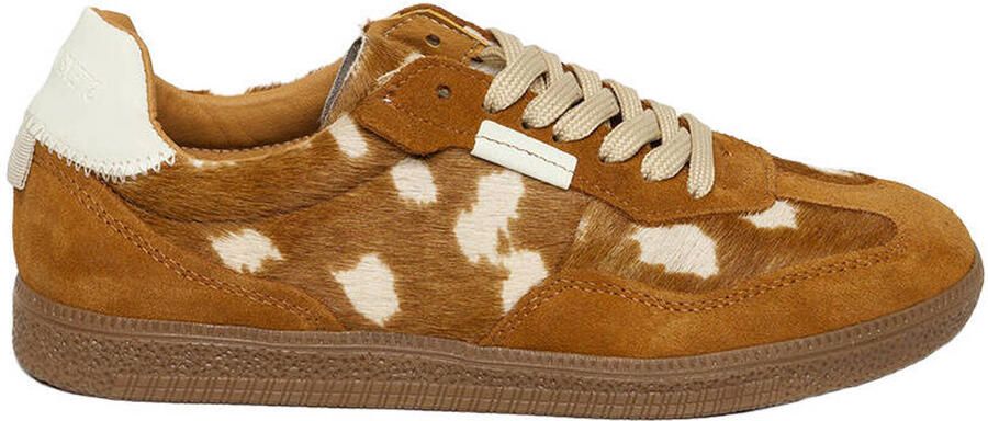Steve Madden Emporia-A sneakers met dierenprint cognac